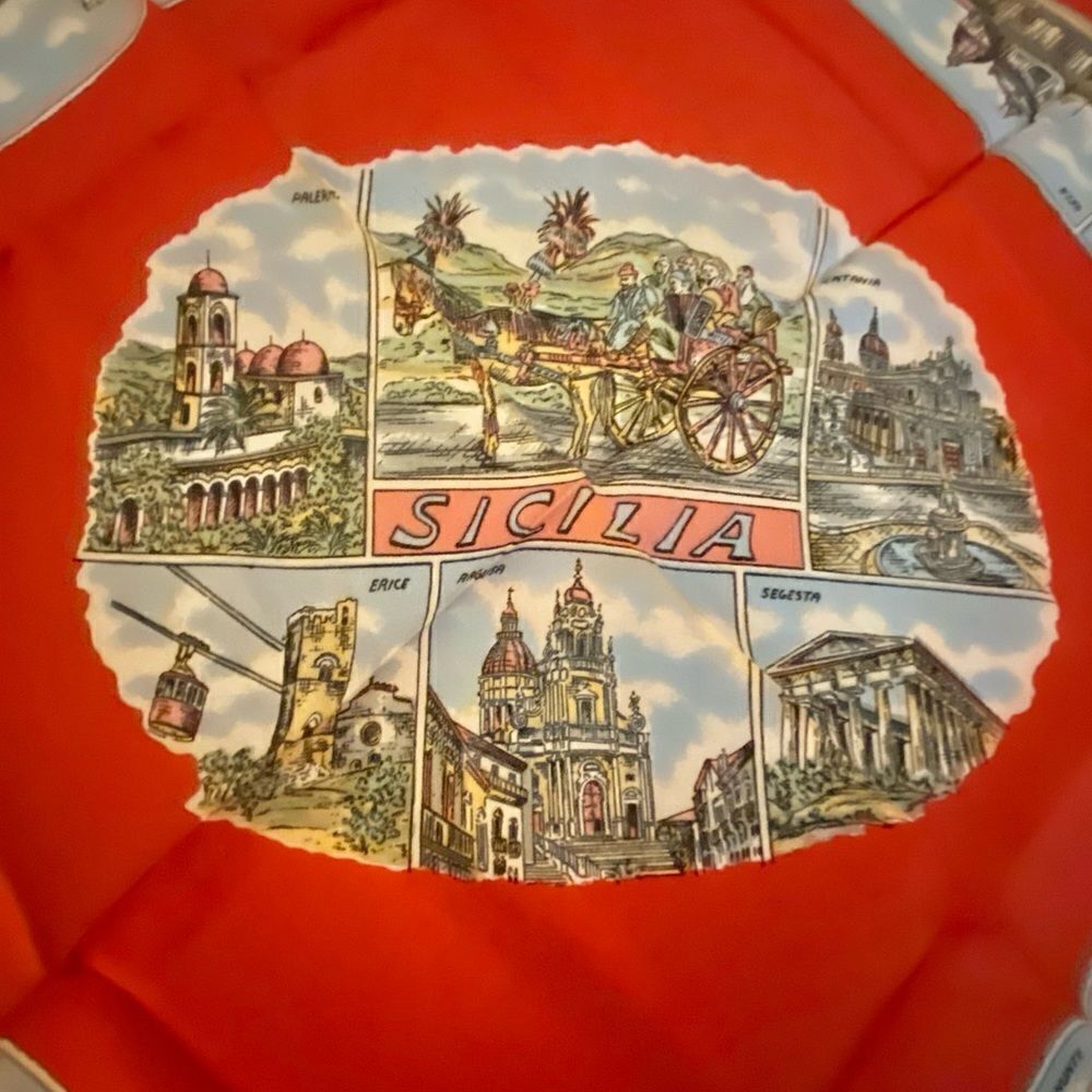 Scarf travel Italy vintage 60’s unwashed Venice Rome